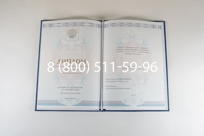 Диплом техникума 2014-2024 года в Миассе